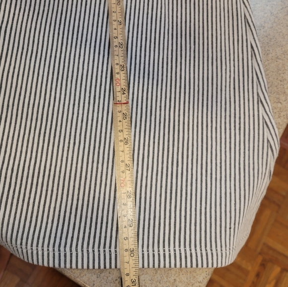 Denim&Co Blue and White Striped A-Line Skirt Size Medium - Picture 4 of 10